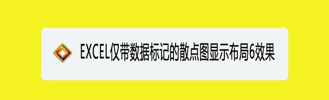 <b>EXCEL仅带数据标记的散点图显示布局6效果</b>