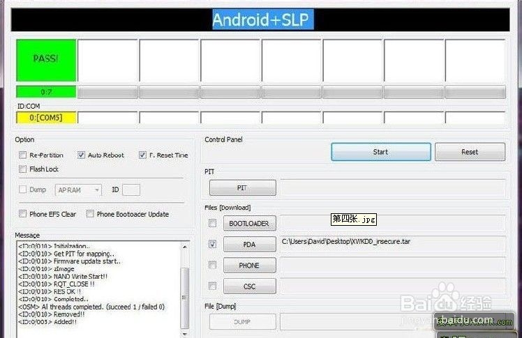S5 G900M固件更新时遇到问题.刷ROOT失败恢复