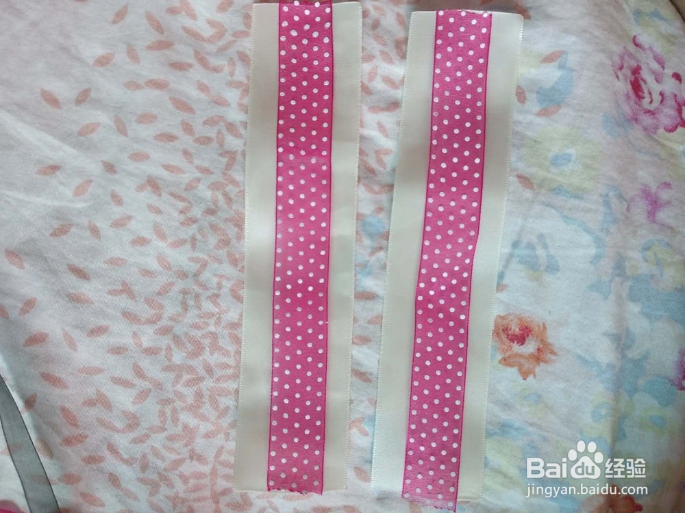 ＤIY头饰手工制作儿童发饰双色双层大蝴蝶结