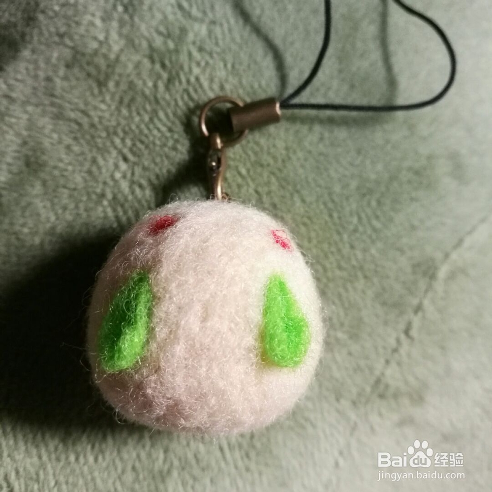 在家做的兔子挂件