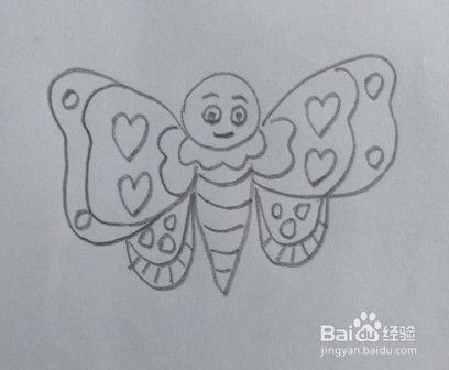 蝴蝶画法教程（6）怎么画蝴蝶，如何画蝴蝶？