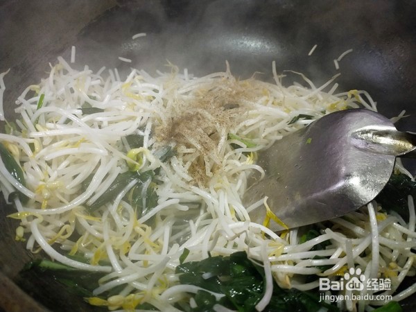 韭菜炒绿豆芽
