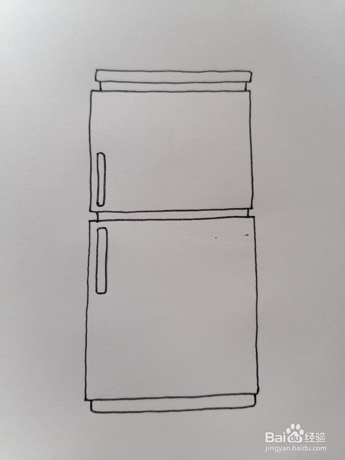 双门冰箱怎么画