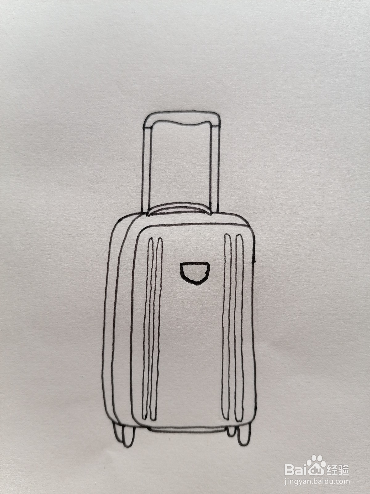 行李箱简笔画立体图片