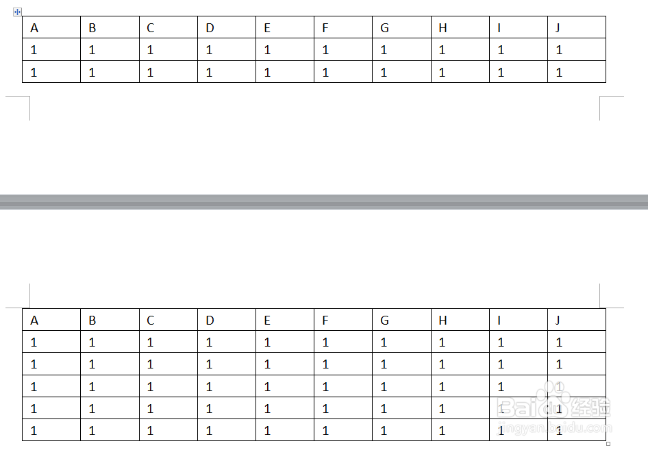 word表格如何跨页显示表头