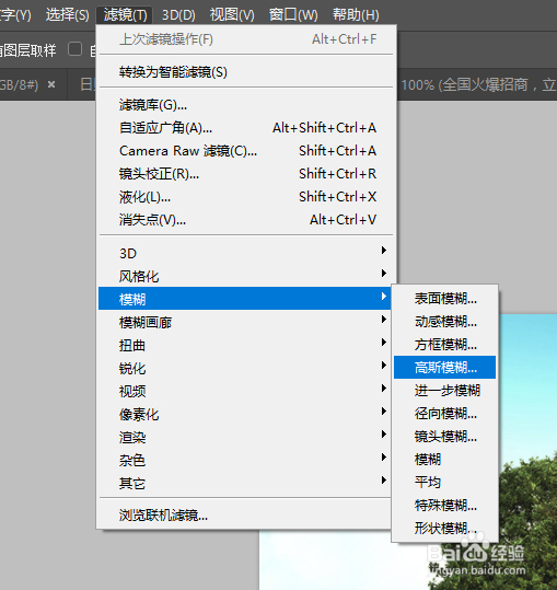 ps中怎么将图片只模糊背景更突出主题呢？