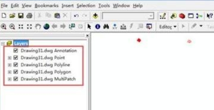 如何往arcgis里导入cad图