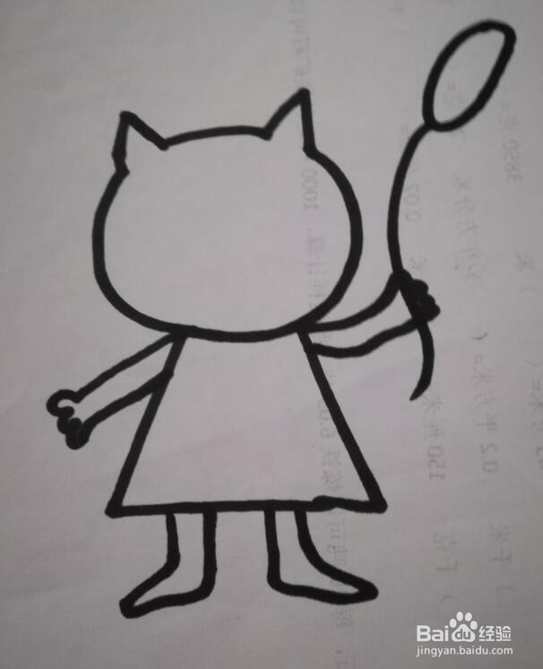 小猫简笔画 小猫的画法