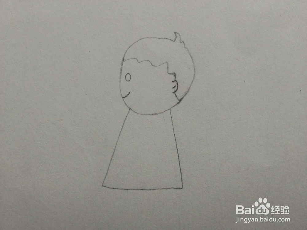 简笔画——怎么画小男孩放鞭炮