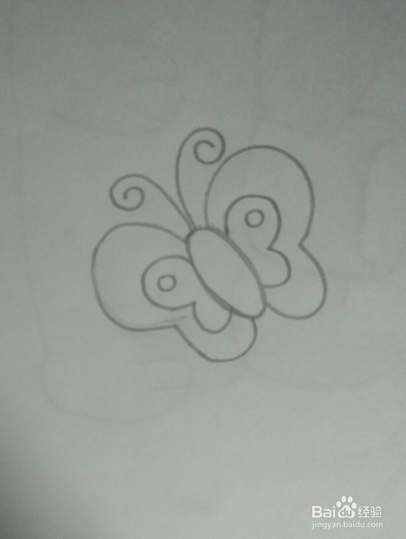 蝴蝶简笔画教学