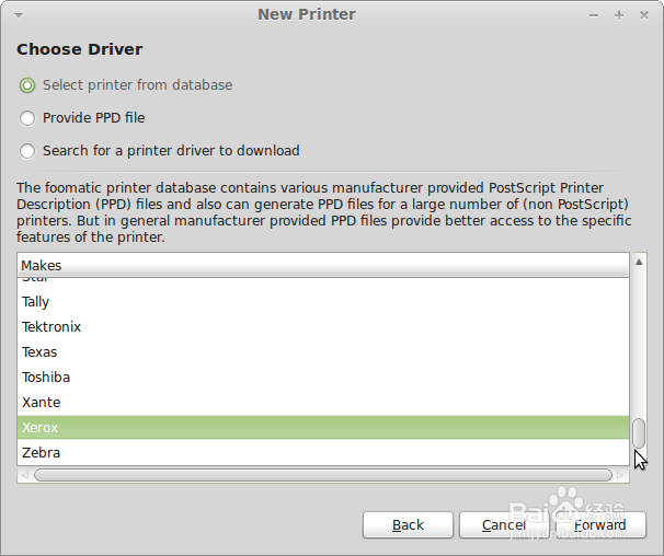 Linux mini操作系统连接打印方法
