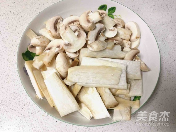 青椒蘑菇炒肉片