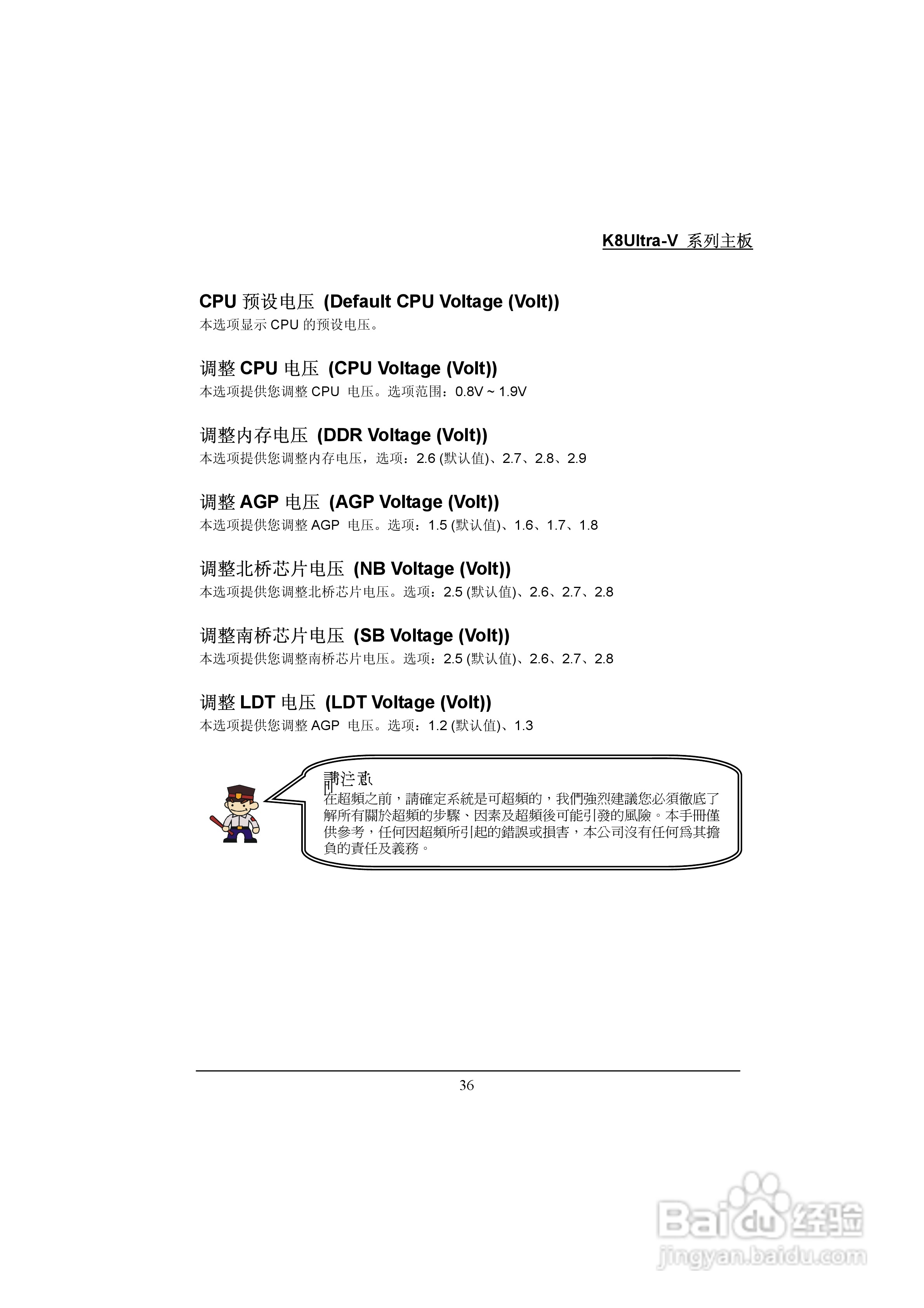 青云 K8Ultra-V Pro主板说明书:[4]