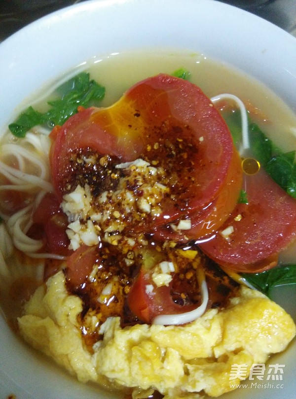 蕃茄鸡蛋面的做法