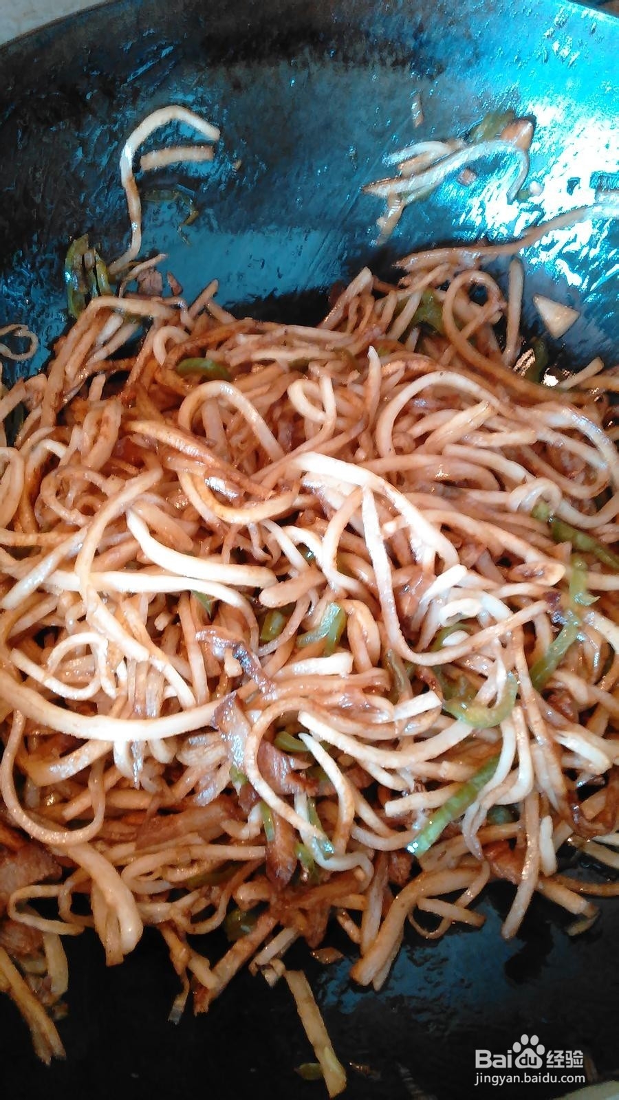 家常饭:尖椒肉丝饼