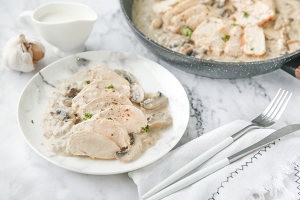 教大家做蘑菇奶油鸡胸