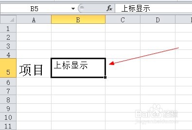 excel2010如何设置上标显示？