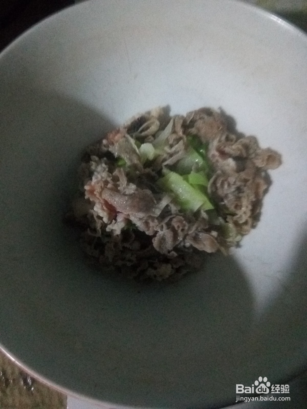 香葱爆炒羊肉片卷心菜木耳