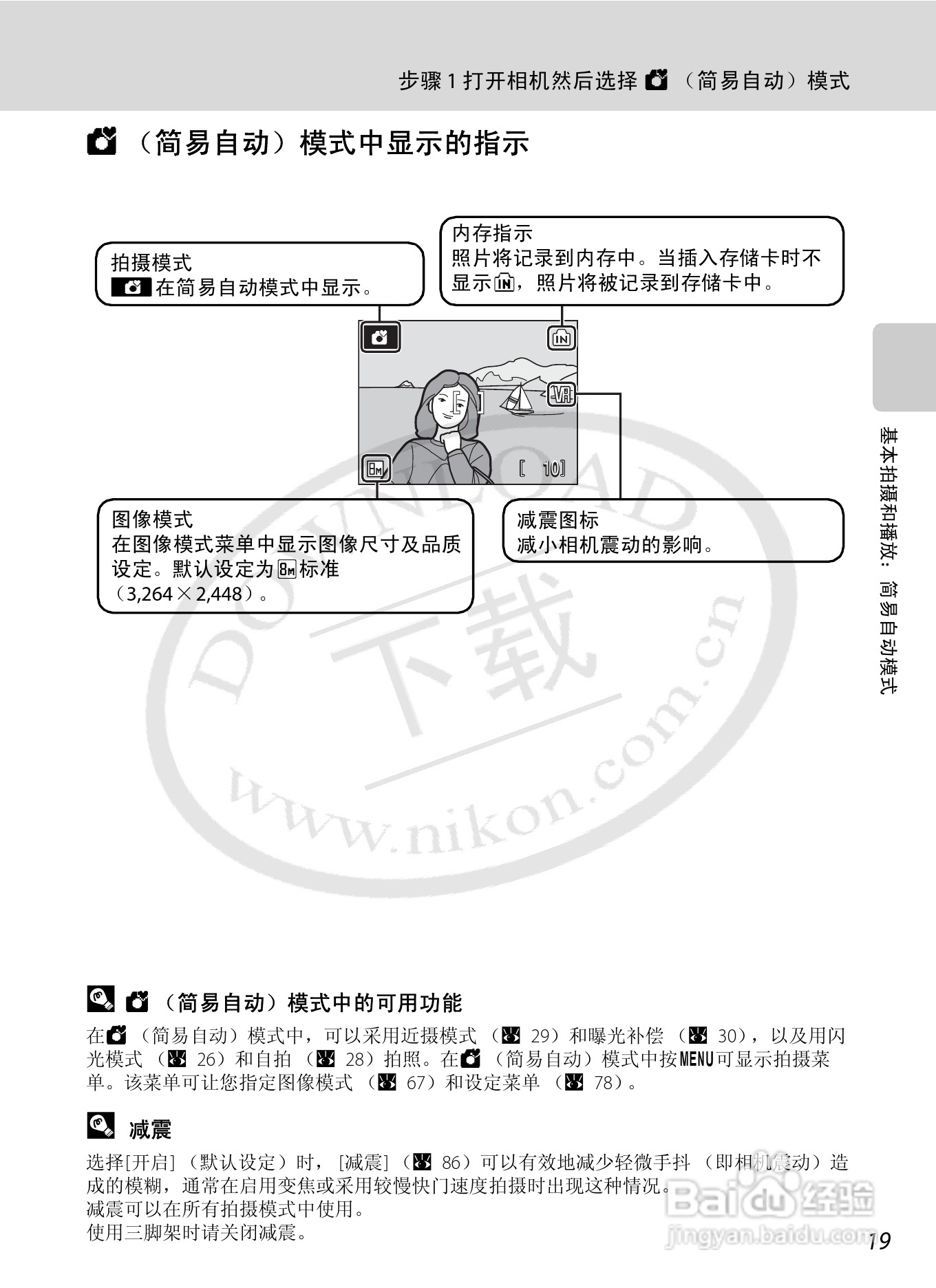 Nikon COOLPIX L15数码相机用户手册:[4]