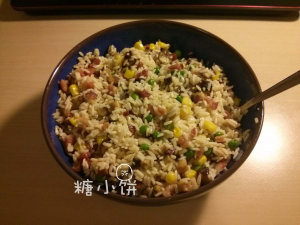 培根香菇豌豆粽