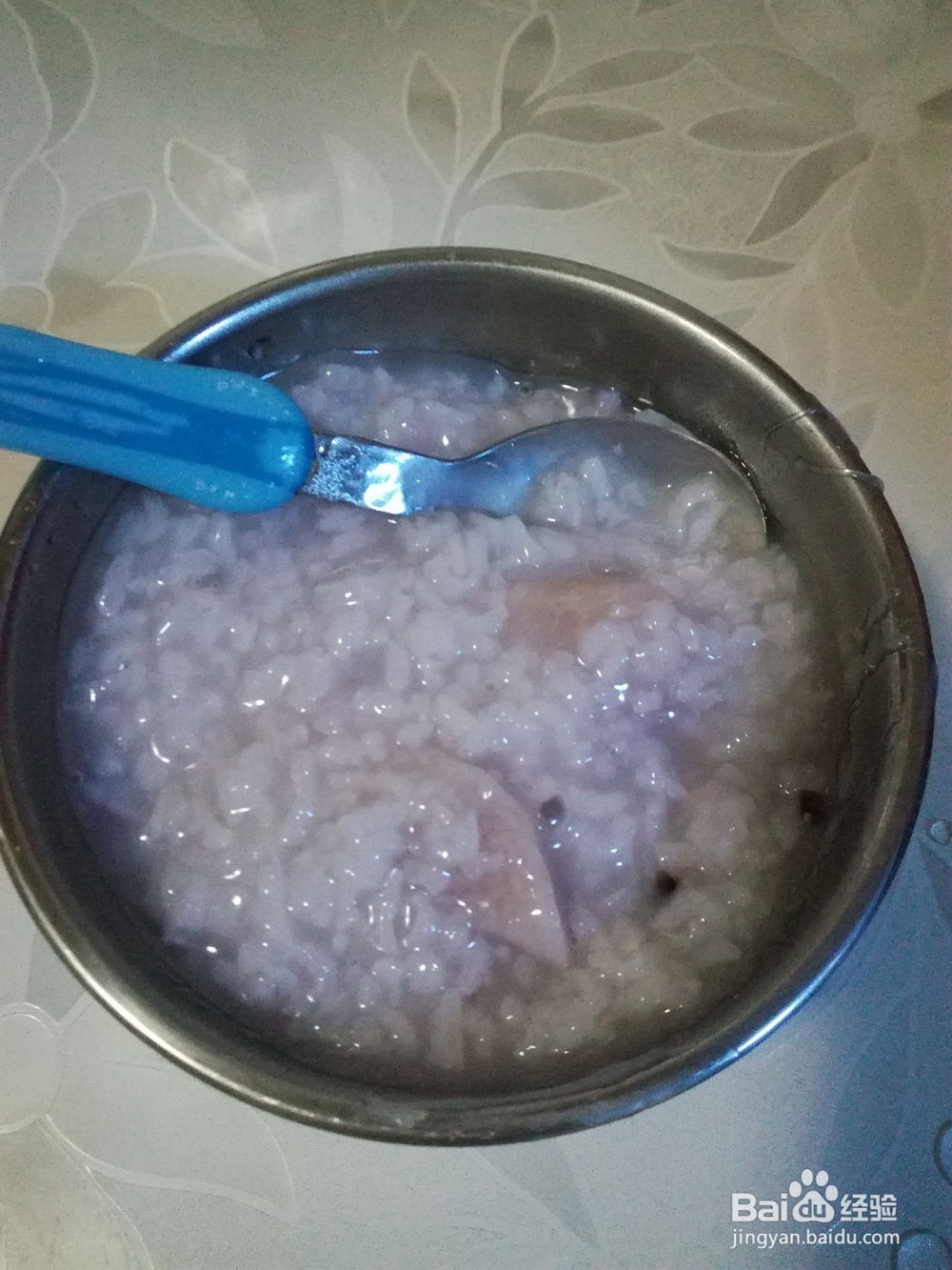 紫山药煮粥做法