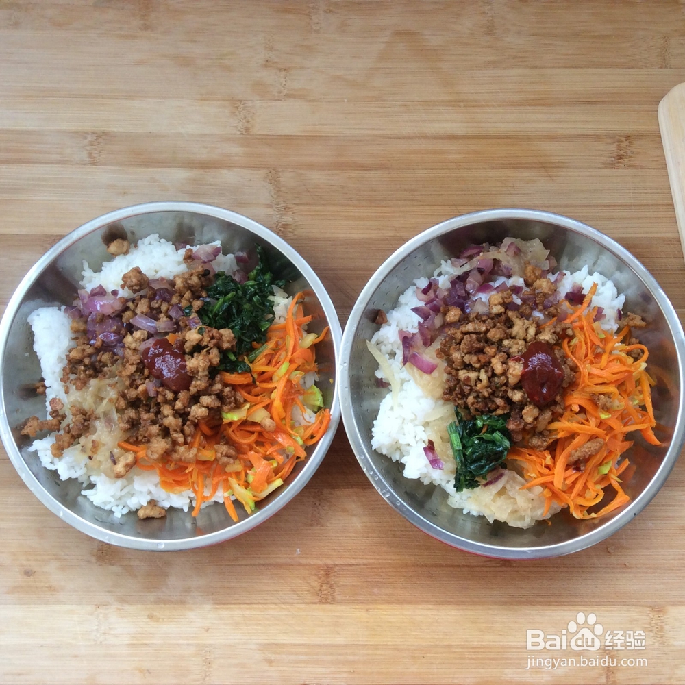 韩式拌饭的制作方法