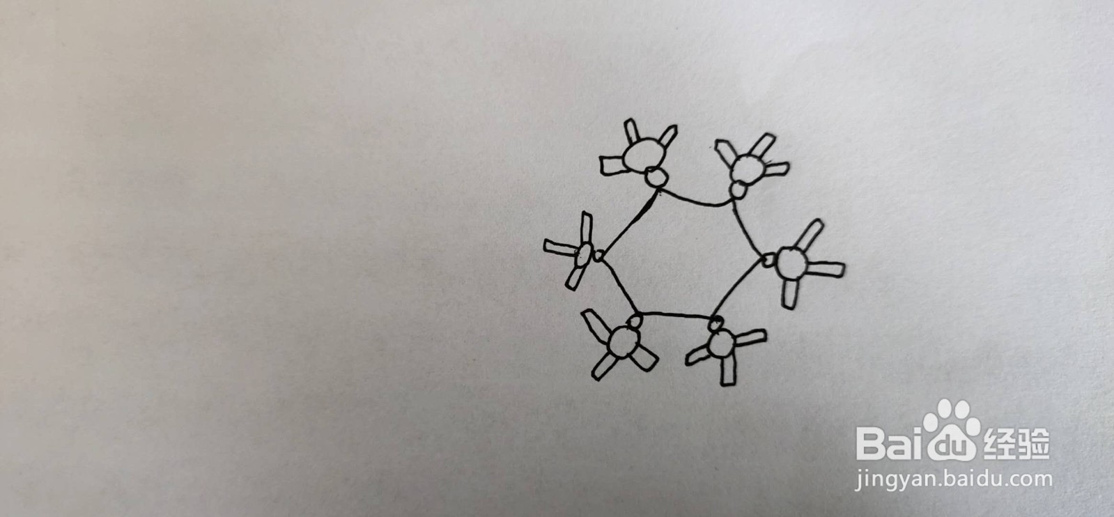 怎样画雪花简笔画