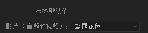 Premiere如何更改影片标签颜色