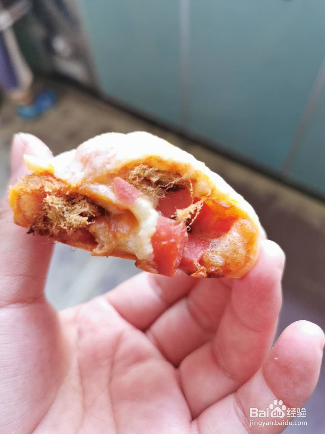 手抓饼肉松卷