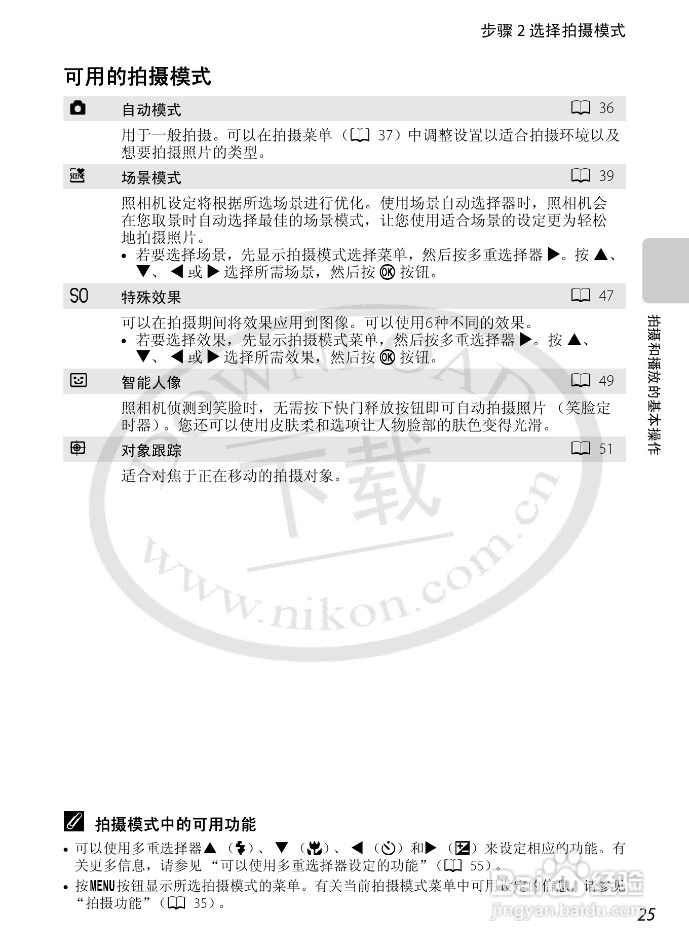 尼康COOLPIX S6200数码相机使用说明书:[5]