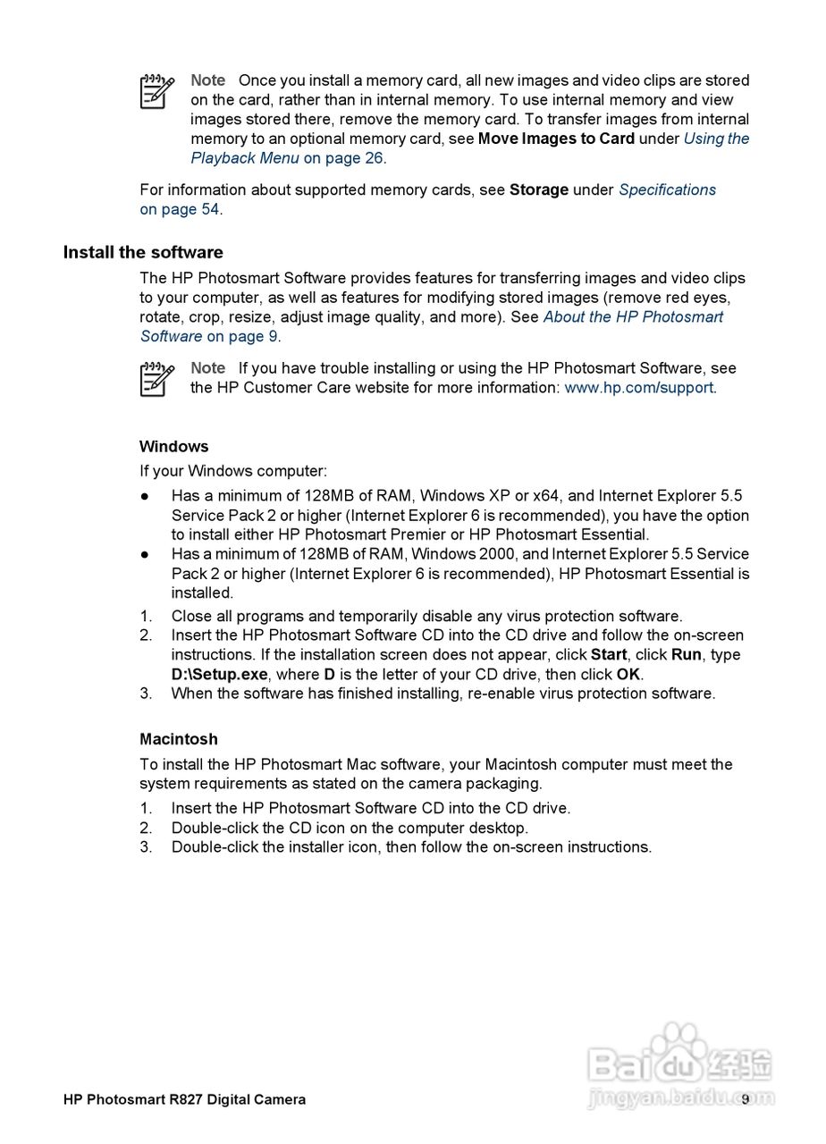 惠普Photosmart R827数码相机使用说明书:[1]