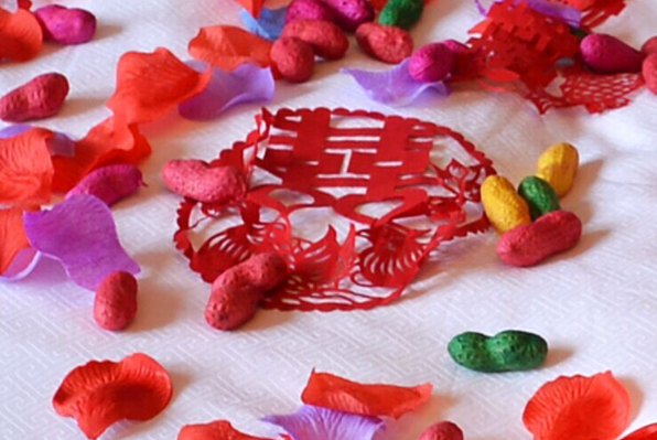 结婚花生怎么染色