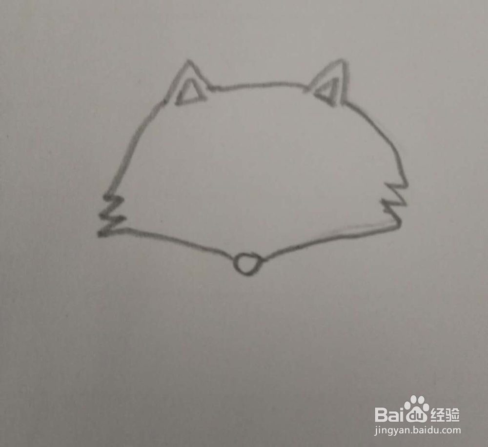画简笔画狐狸的第三种画法
