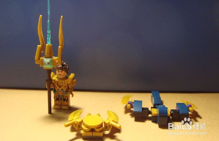 如何用积木拼装地面步行表演场景