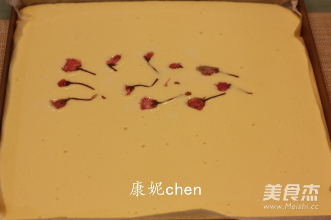 樱花肉松蛋糕卷