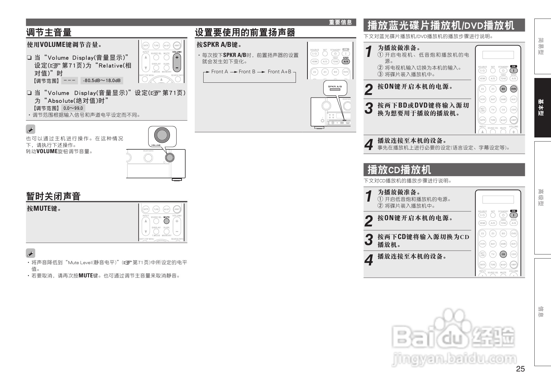 马兰士SR7005功放使用说明书:[2]