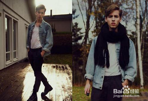 男士时髦牛仔搭配 时尚又保暖