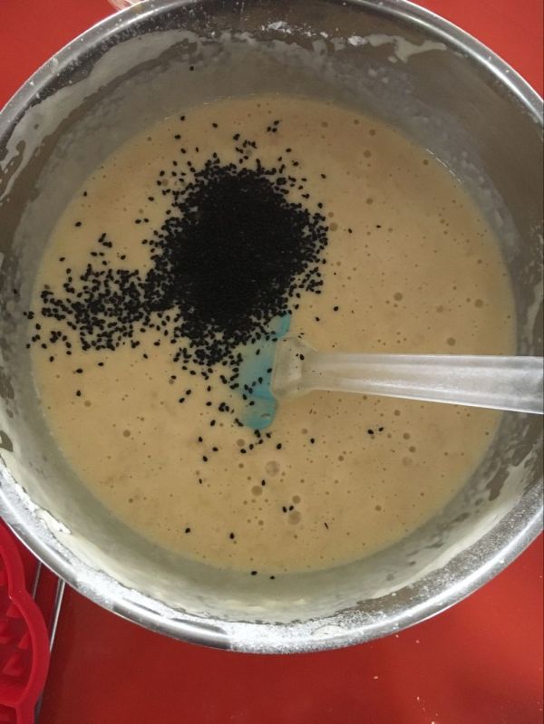 黑芝麻香蕉华夫饼