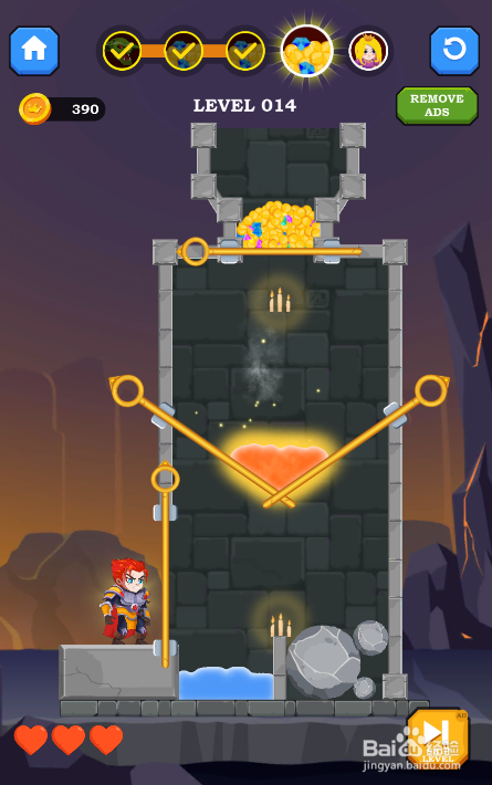 Castle Hunter的LEVEL 014怎样过关