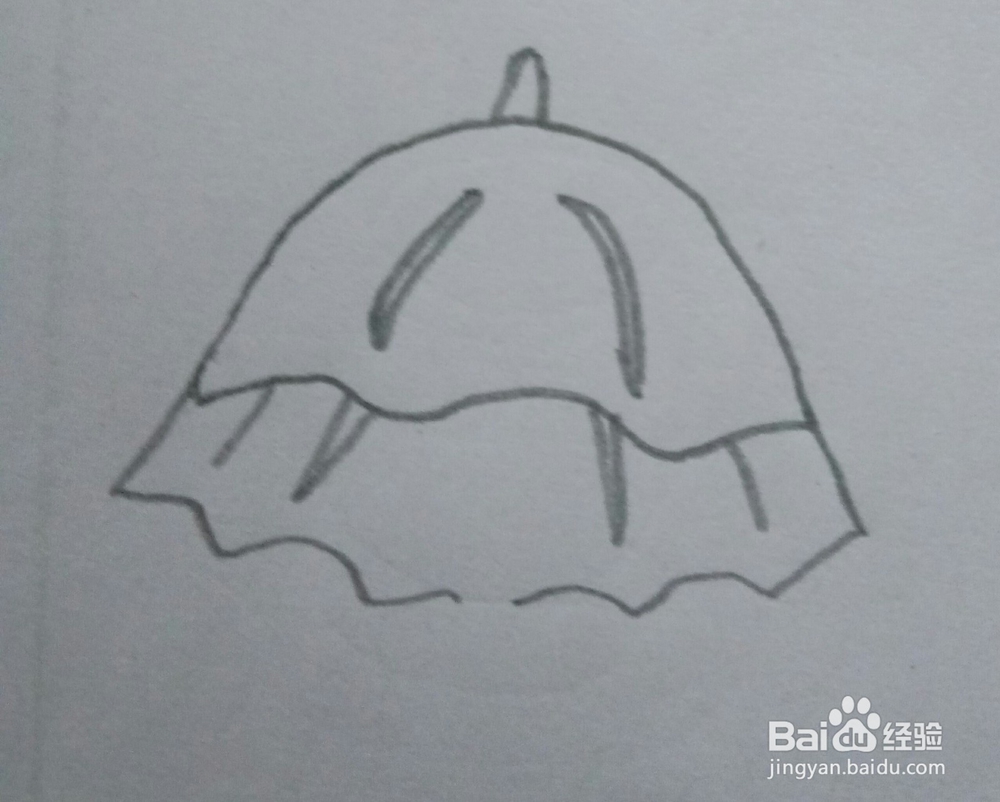 儿童简笔画伞画法二