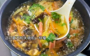 如何自制鲜香瘦身酸辣汤