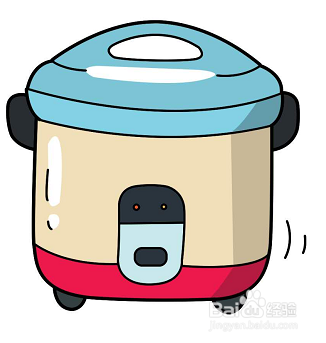 简笔画—如何画电饭煲