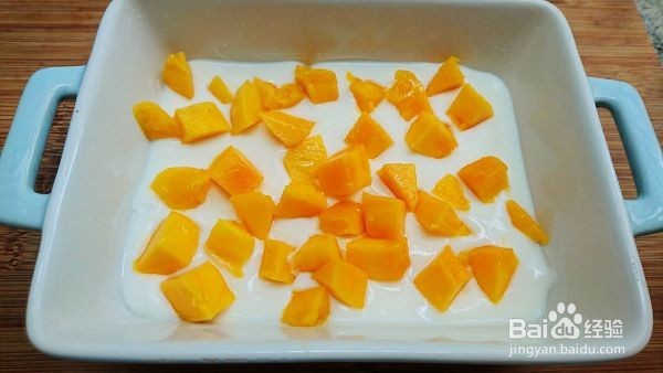 冰冰凉凉的芒果酸奶冰