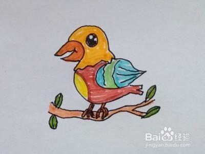 幼儿简笔画：如何一步一步画鹦鹉