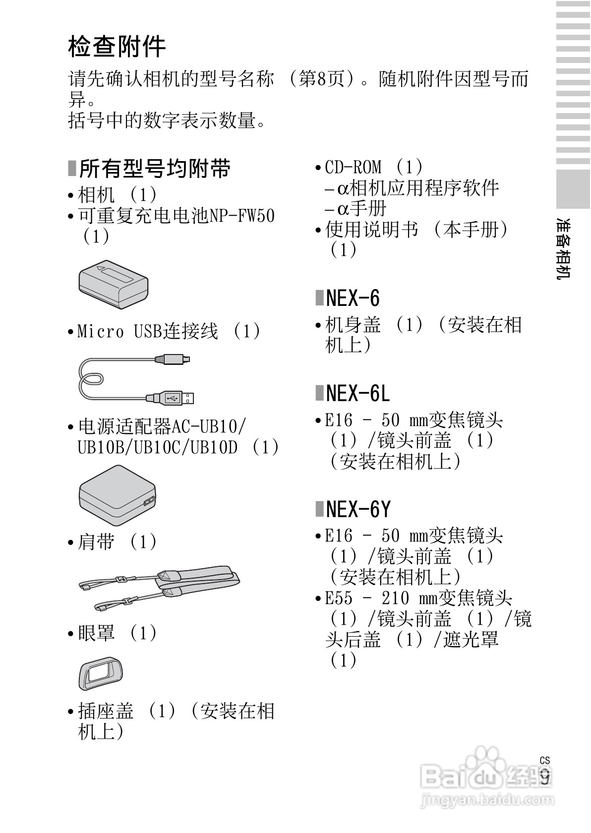 SONY索尼 NEX-6数码相机说明书:[1]