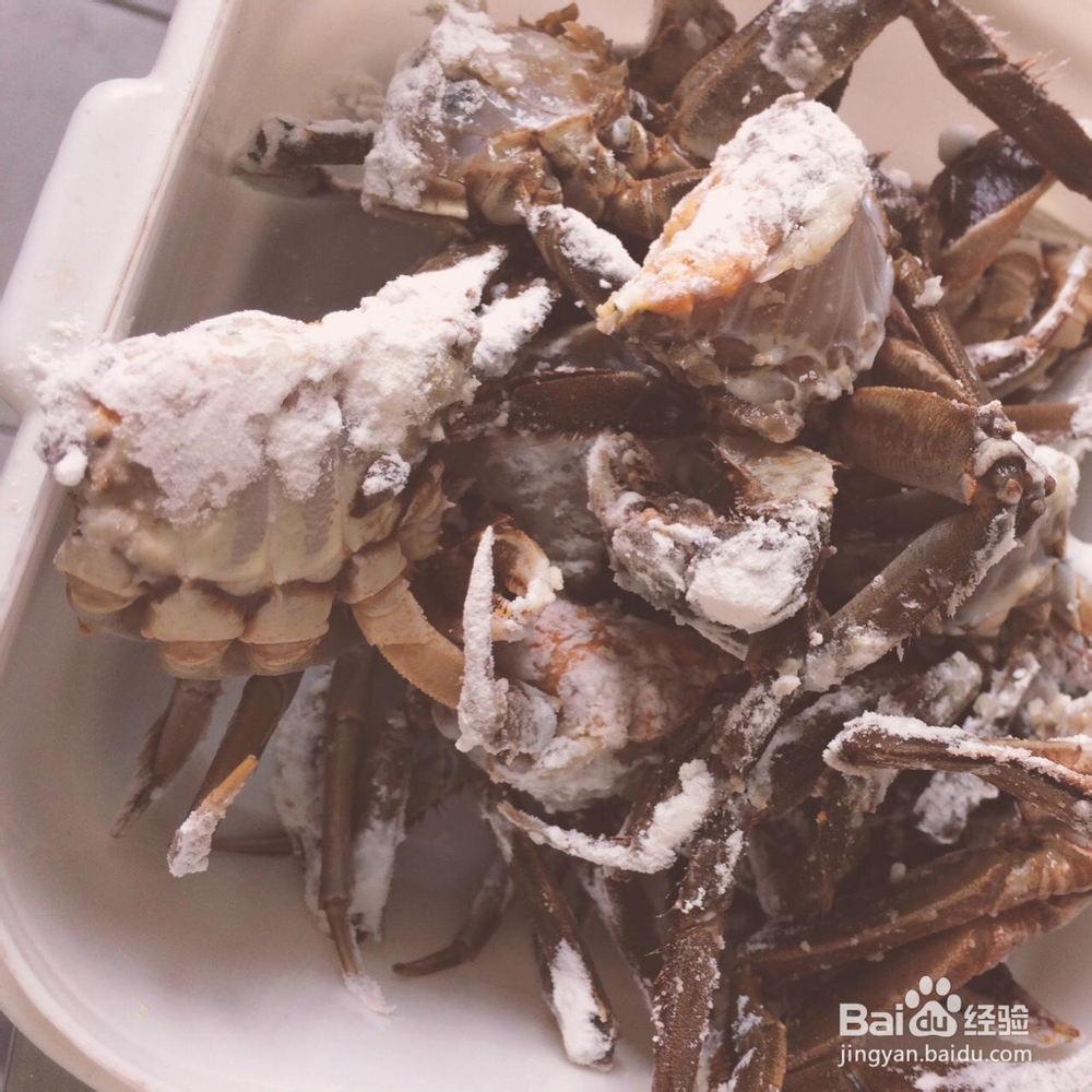 美味的香辣大闸蟹