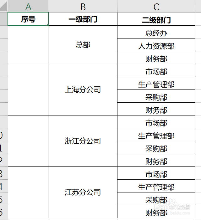 如何在Excel中快速给合并单元格添加序号