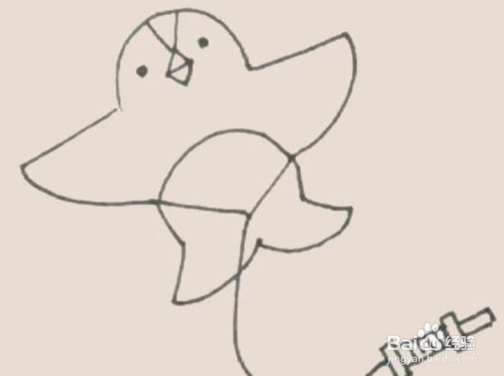 清明节主题制作风筝简笔画活动