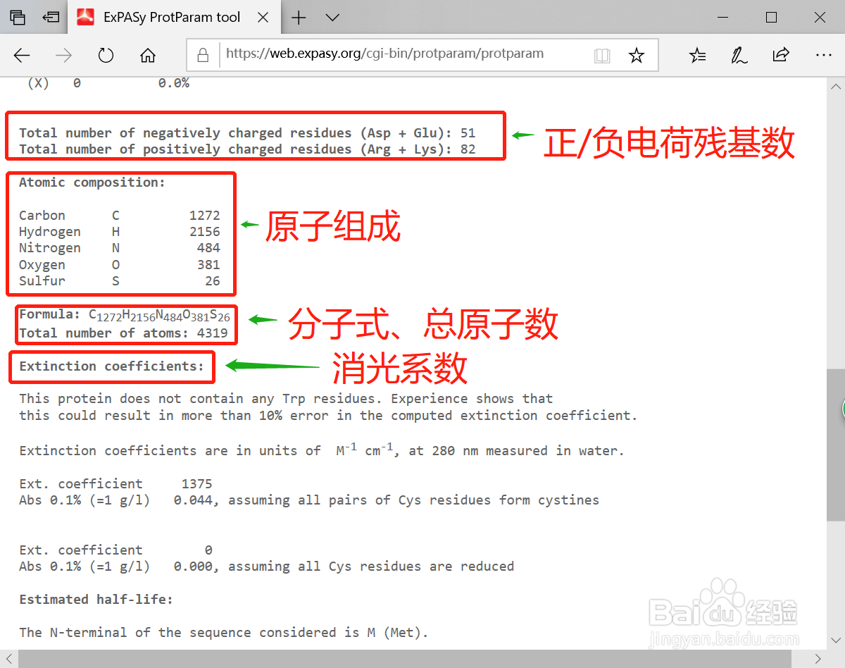 如何使用protparam分析蛋白理化性质