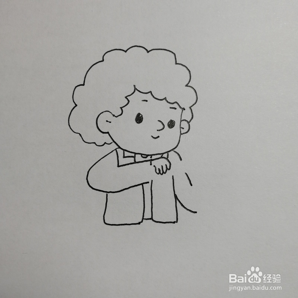 如何绘画发明家爱迪生人物卡通画